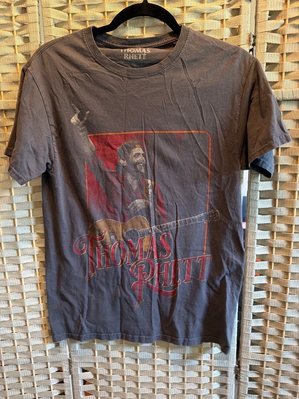 Thomas Rhett 2021 Tour T Shirt Men's Gray S Country Concert Graphic Tee Pull On